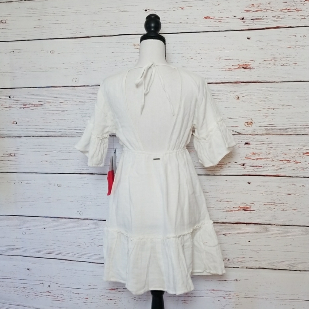 SINCERELY JULES // white plunge boho mini dress - Picture 5 of 16
